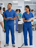 Nursing Scrub Set – Royal Blue (Top & Pants)