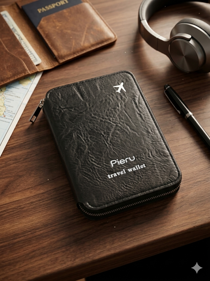 Travel Wallet Organizer – Passport Holder, Document & Card Storage for Stress-Free Travel
