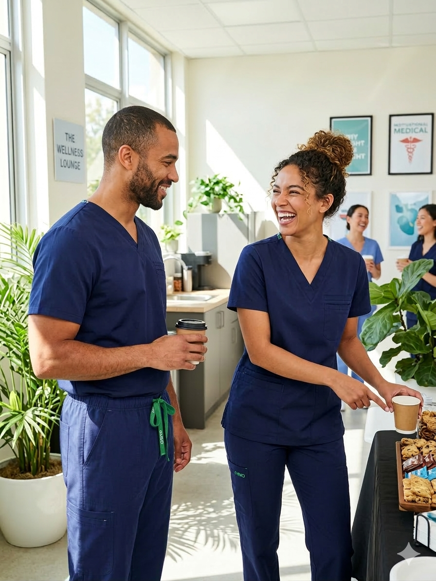 Nursing Scrubs Set - Top & Pants (Unisex)
