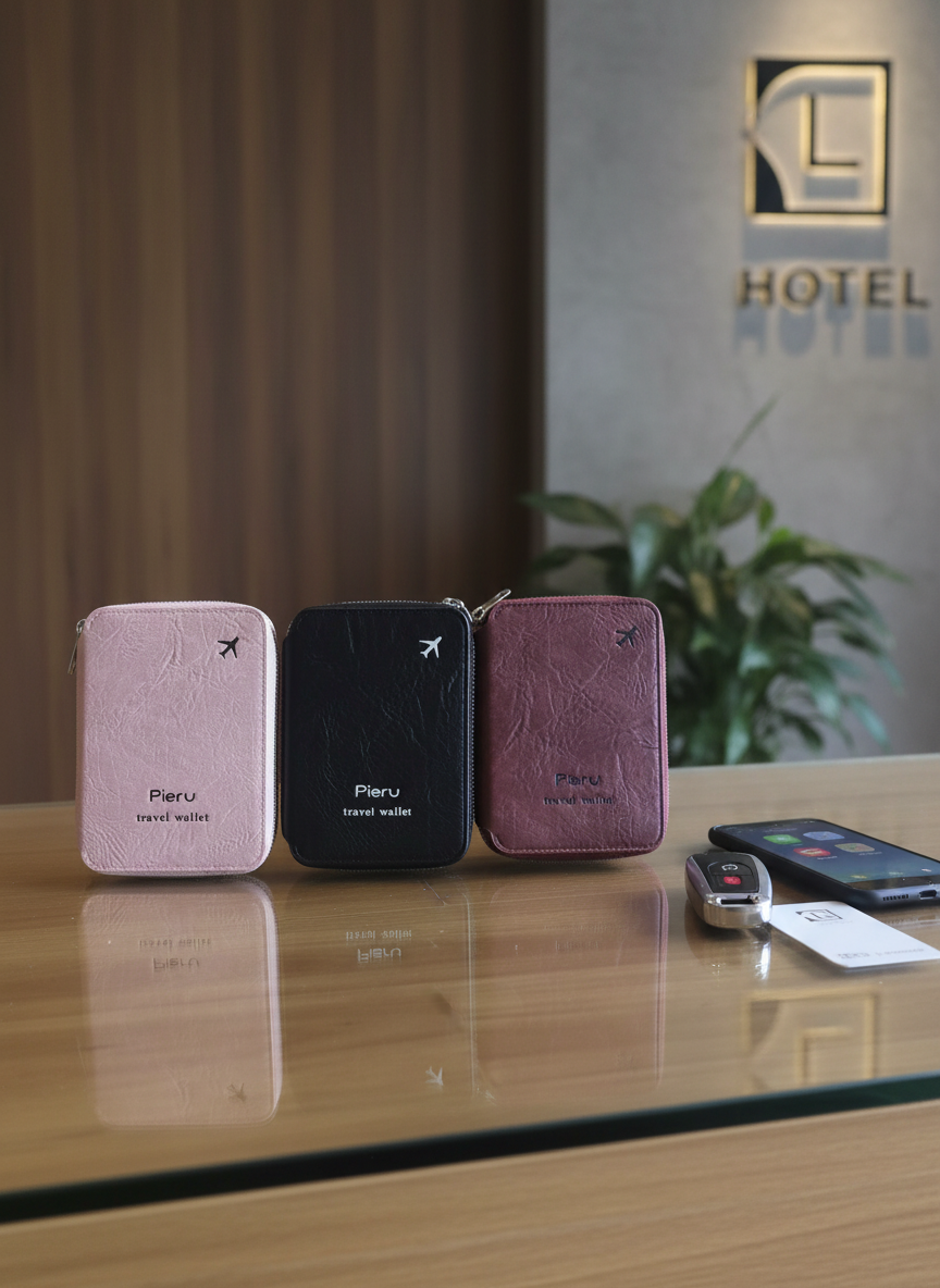 Travel Wallet Organizer – Passport Holder, Document & Card Storage for Stress-Free Travel